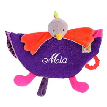Doudou à personnaliser Poule, Les Cousins du Moulin