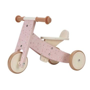Tricycle bébé fille en bois rose, Little Dutch, Livraison Rapide