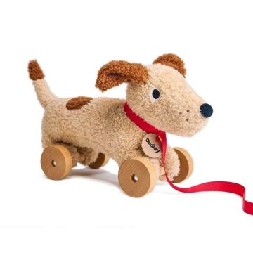 Chien jouet à trainer Threadbear Design, Dudley, dès 3 ans