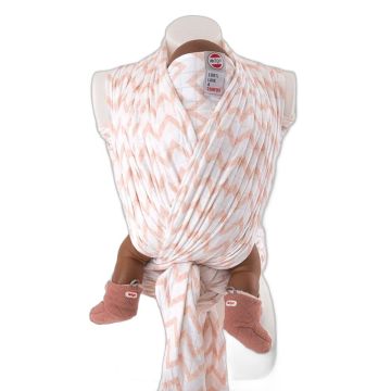 Echarpe Bébé Tissu Respirant Portage Facile 100% coton hydrophile, pour Bébé dès la naissance, Lodger rose, Livraison Gratuite