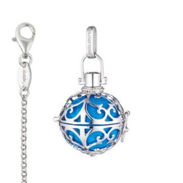 Pendentif Engelsrufer, Idée Cadeau Maman avec signification, bleu turquoise taille S