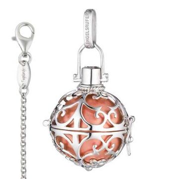 Pendentif Engelsrufer avec Chaînette, Idée Cadeau Maman avec signification, rosé taille M