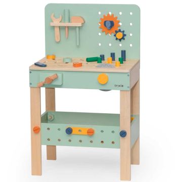 Etabli en bois Trixie Baby, Jouet Enfant dès 3 ans, Livraison Gratuite, Boutique Suisse