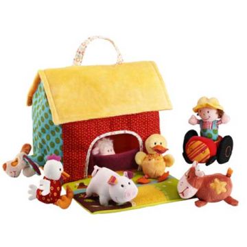 Jeu de la ferme Lilliputiens en tissu Idée Cadeau Bébé dès 6 mois