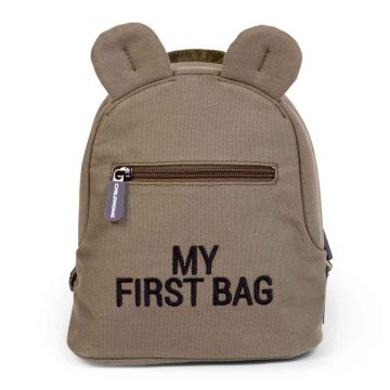 Premier Sac à Dos Petite Fille, Ecole Maternelle, My First Bag de Childhome kaki
