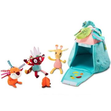 Georges Jungle Hutte Jouet en tissus Lilliputiens