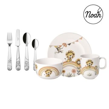 Vaisselle et Couverts pour enfant, Villeroy & Boch, Roar like a lion 7 pièces, 2 années de garantie