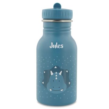 Gourde triceratops 350ml,  à personnaliser avec prénom enfant, Trixie Baby