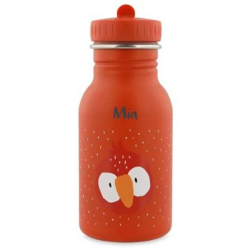 Gourde perroquet 350ml,  à personnaliser avec prénom enfant, Trixie Baby