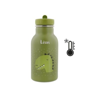 Gourde isotherme dino 350ml Trixie Baby, à personnaliser avec prénom enfant