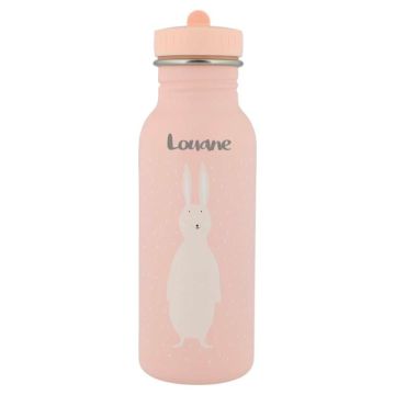 Gourde personnalisée 500ml Lapin pour Enfant Trixie Baby, à personnaliser avec Prénom