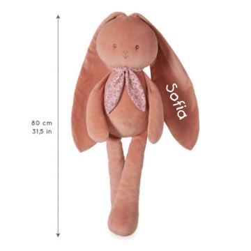 Grande peluche Kaloo lapin de 80 cm, à personnaliser avec prénom bébé, livraison gratuite
