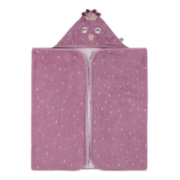 Grande cape de bain capuche 70×130 cm Mrs. Peacock – Trixie, à broder