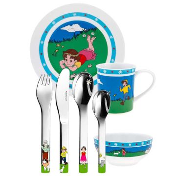 Coffret repas enfant à graver Heidi Puresigns