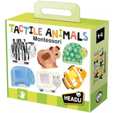 Jeu Montessori - Tactile Animals pour enfant de 1 à 4 ans Headu