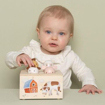 Jouet Pop up la ferme Little Dutch avec bruits animaux, idée cadeau enfant dès 12 mois