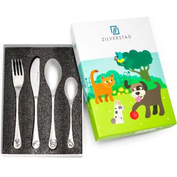 Couverts enfant personnalisables Animaux domestiques Zilverstad