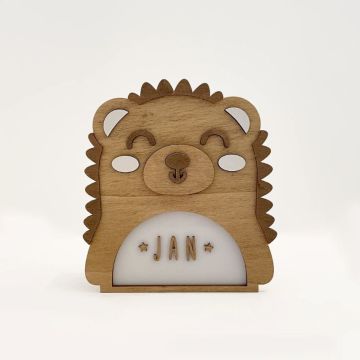 Lampe personnalisée Hérisson, chambre bébé et enfant