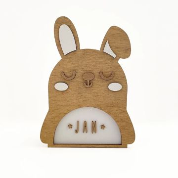 Lampe personnalisée, chambre bébé et enfant, Lapin