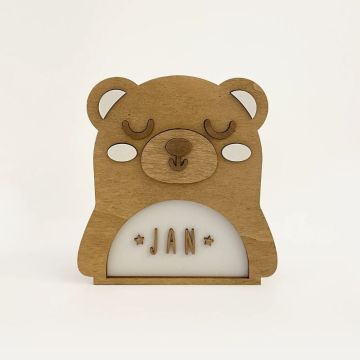 Lampe personnalisée Nounours, chambre bébé et enfant