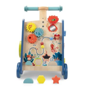 Trotteur d'activités bébé, Moulin Roty Les aventures de Paulie, Jouet bébé dès 12 mois