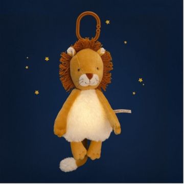 Peluche veilleuse lion de Moulin Roty, rechargeable USB-C