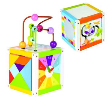 Looping multi activités Jouet en bois pour les enfants de 1 à 3 ans, Janod