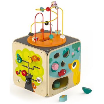 Maxi Looping 8 Activités d'Eveil Bébé  dès 1 année et demi, Jouet en bois Janod