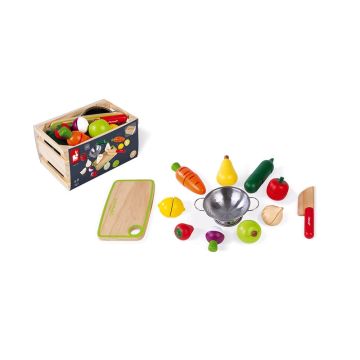 Cagette Fruits et légumes en bois à découper, de 3 à 8 ans, Janod