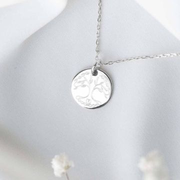 Médaille de baptême arbre de vie argent, Aismée