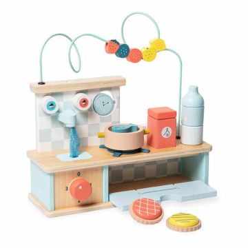 Mini Cuisine Bois avec activités, Cadeau Enfant dès 18 mois