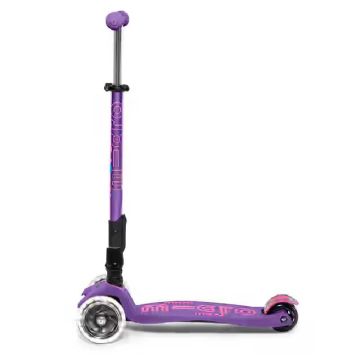 Mini Micro Scooter Deluxe LED pliable, trottinette pour enfant dès 2 ans, violet