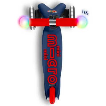 Trottinette lumineuse Mini Micro Deluxe Magic Navy Blue, 2 - 5 ans, Livraison Gratuite