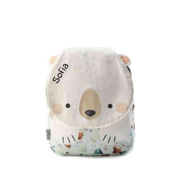 Mini sac à dos enfant personnalisé A5 – Munchy l’ours de Sassi