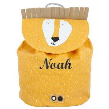 Sac à dos Mini Trixie, Cadeau personnalisé avec prénom enfant brodé, Lion