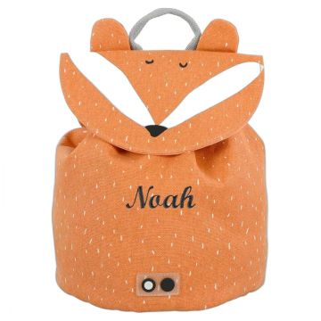 Sac à dos Mini Trixie, Cadeau personnalisé avec prénom enfant brodé, Renard