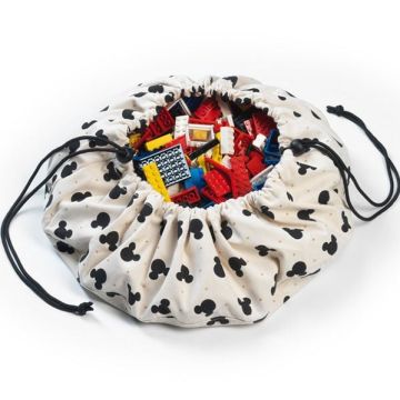 Mini Sac Baluchon de rangement Disney Mickey Black Play & Go
