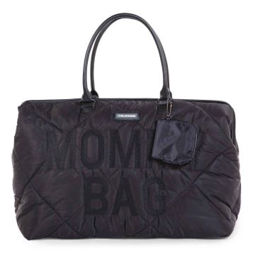 Sac à langer XXL Mommy Bag, Idée Cadeau Maman Childhome, noir matelassé, Livraison Gratuite
