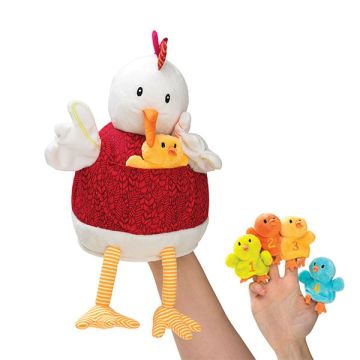 Ophélie et ses poussins Peluche Jeu en tissu Petits enfants Lilliputiens
