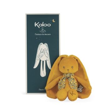 Peluche lapin ocre Kaloo - doudou personnalisable avec prénom