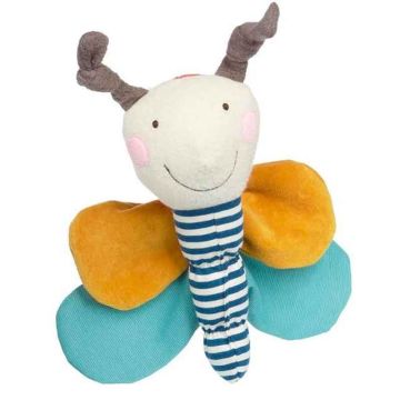 Hochet Organique Sigikid Papillon d'activité Green 23cm, Cadeau Bébé dès 3 mois