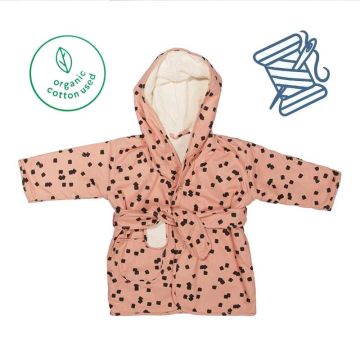 Peignoir pour Fille Coton Organique Squares Trixie