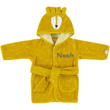 Peignoir Trixie Baby Lion à personnaliser avec Prénom Enfant, Taille 1-2 ans