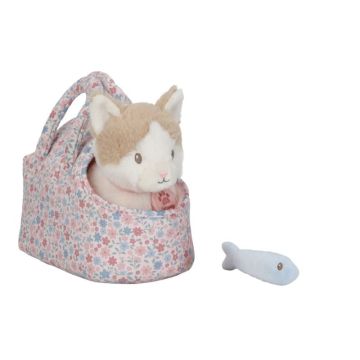 Peluche chat Marley avec sac Little Dutch, idée cadeau dès 1 an