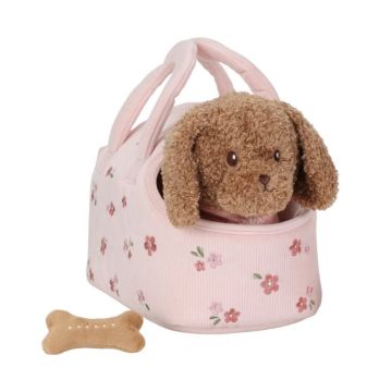 Peluche chien Jackie avec sac Little Dutch, idée cadeau dès 1 an