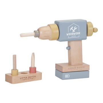 Perceuse en bois FSC Jouet Little Dutch, dès 3 ans