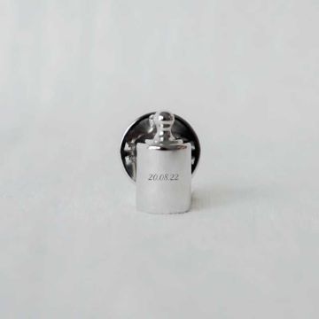 Pin's personnalisable Mon Petit Poids, argenté rhodié, Idée Cadeau Original