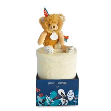 Couverture bébé Ours, Doudou et Compagnie, Cadeau Naissance avec prénom