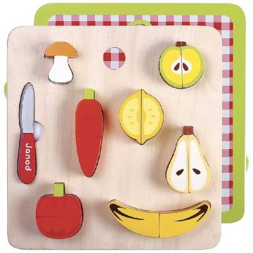 Plateau Fruits et Légumes, Jouet en bois Janod