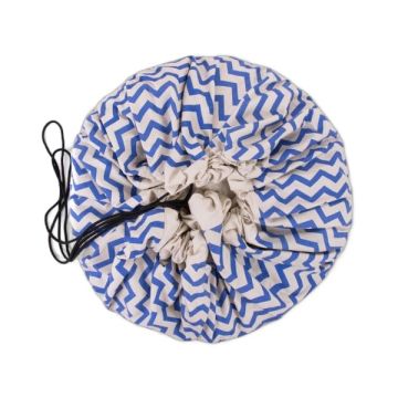 Sac de jeux Zigzag bleu pour ranger jouets Play & Go